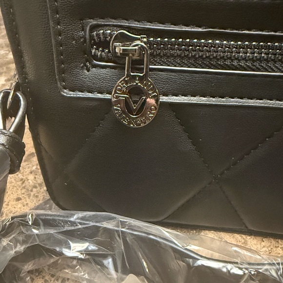 NWT Valentino Orlandi Vegan Leather Black Bag - Picture 6 of 7